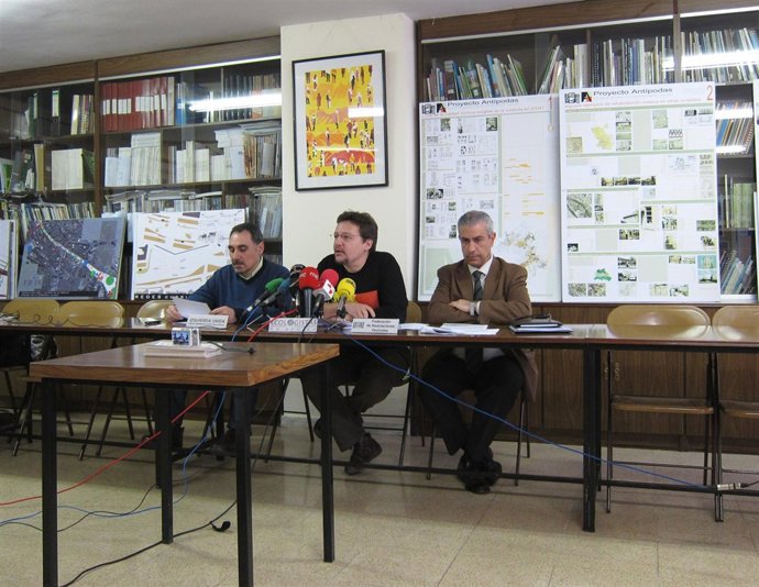 De izq. a drcha., Alfonso Sánchez, Ildefonso Vara y Pablo Gerbolés