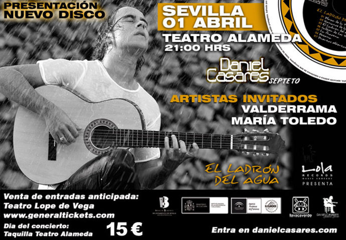 El guitarrista Daniel Casares ofrece un concierto este viernes en el Teatro Alam