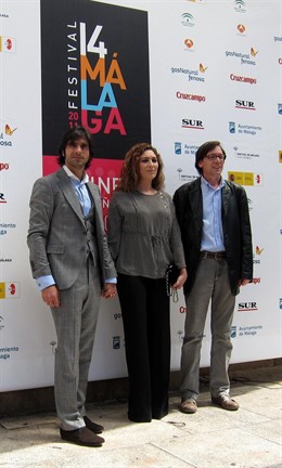 Estrella Morente, Javier Conde y el director de 'Morente. El barbero de Picasso'