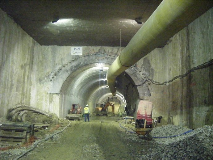 Obras del metro de Málaga 