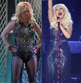 Montaje de Britney Spears y Christina Aguilera 
