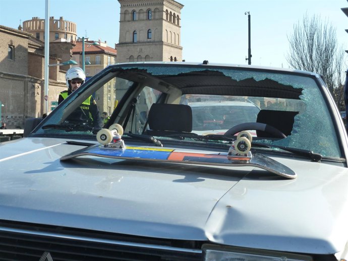 El accidente se ha registrado en el Puente de Santiago