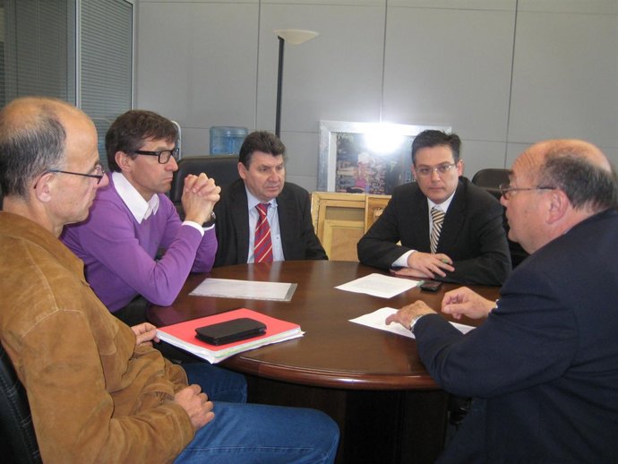 Representantes de la Cátedra Fundación Agua y Progreso-UPV y el Laboratorio Clim