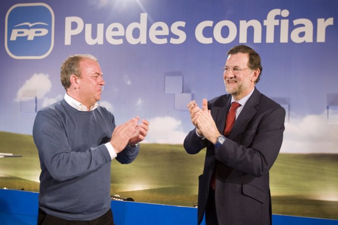 Rajoy y Monago en Almendralejo