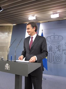 Zapatero tras reunirse con los empresarios en Moncloa