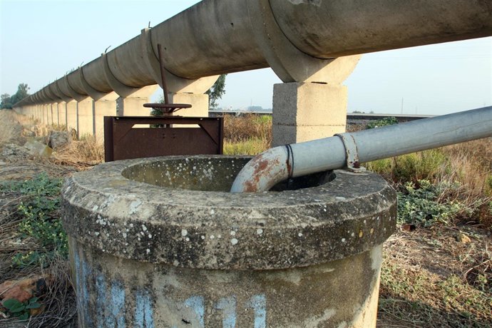 Canal de riego en Andalucía