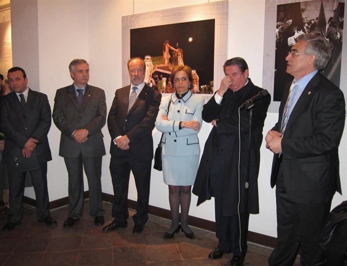 El alcalde de Nocera (Italia), Luigi Ferlaino; Artemio Domínguez; León de la Riv