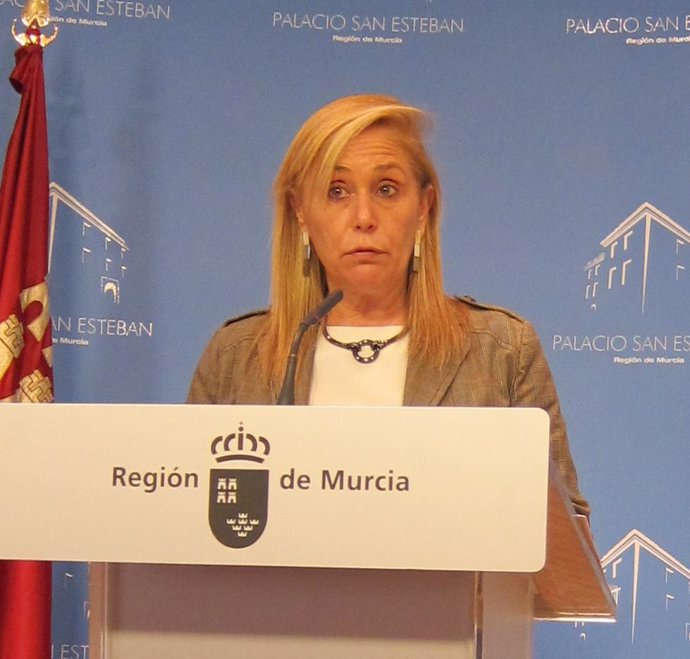 La portavoz del Gobierno regional, María Pedro Reverte