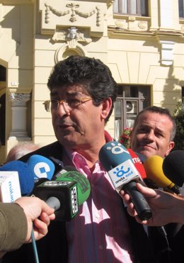 El coordinador general de IULV-CA, Diego Valderas, en Málaga
