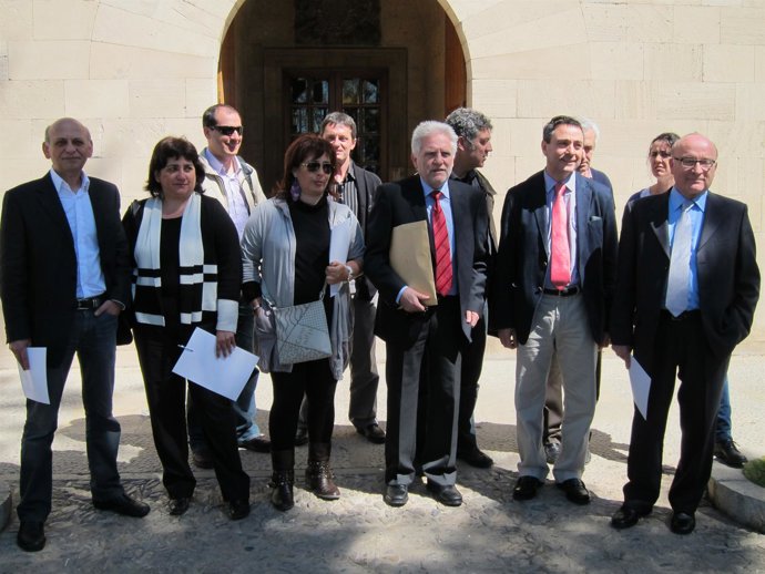 Representantes de la Plataforma en defensa de la enseñanza concertada.