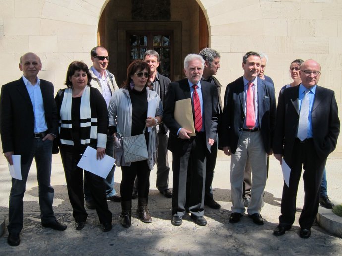 Representantes de la Plataforma en defensa de la enseñanza concertada.