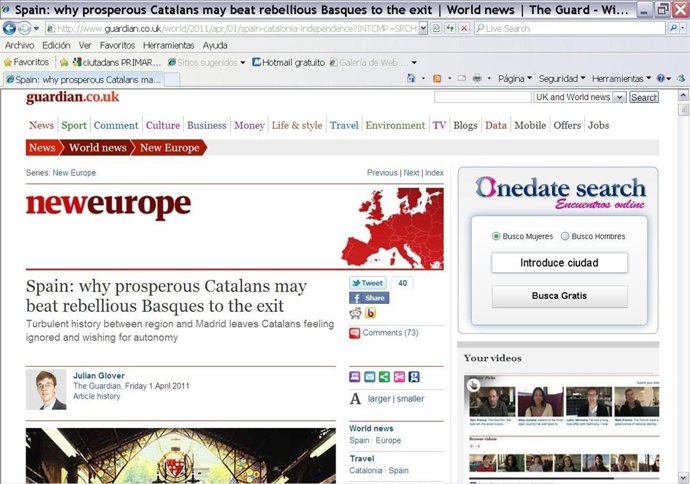 'The Guardian' sobre el aumento del independentismo en Catalunya