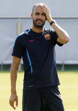 El entrenador del FC Barcelona, Josep Guardiola