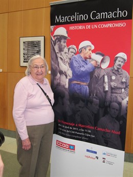 Josefina Samper, viuda de Marcelino Camacho.