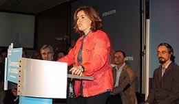 Soraya Sáenz de Santamaría en la Convención Regional del PP cántabro