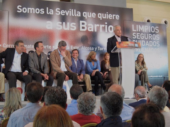 Intervención del presidente del PP-A, Javier Arenas