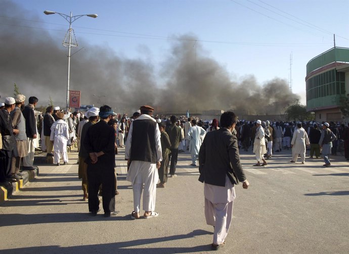 Protestas en Afganistán contra la quema del Corán