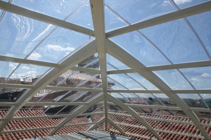 Vista desde el interior de la cúpula del Palacio Ducal de Medinaceli