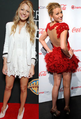 Montaje Blake Lively en la alfombra roja