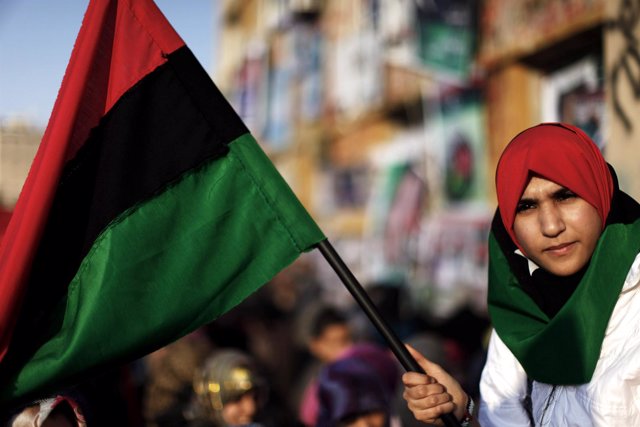 Manifestación en Libia