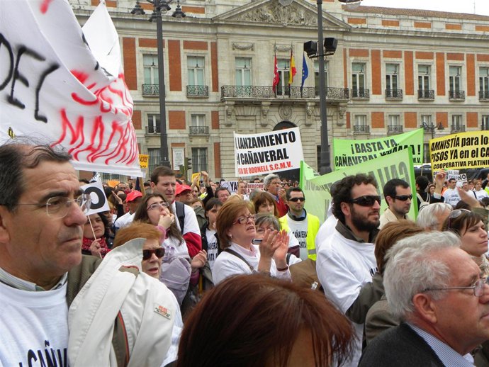 Manifestación por el peligro de "quiebra " de las cooperativas