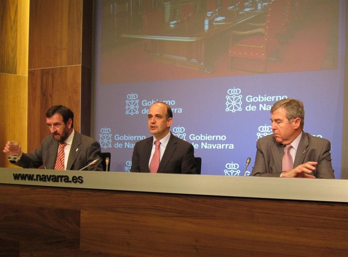 Los consejeros Juan Ramón Corpas, Alberto Catalán y José María Roig.