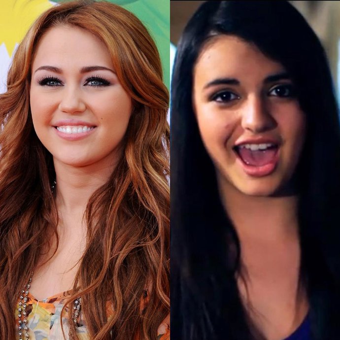 Miley Cyrus y Rebecca Black