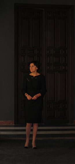 La nueva presidenta del Consejo Audiovisual, Emelina Fernández, hoy en su toma d