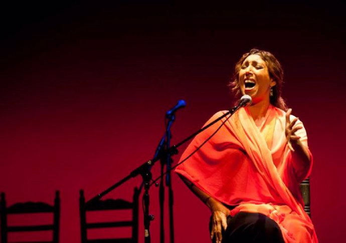 La cantaora Esperanza Fernández en 'Flamencos de Sevilla por Japón'