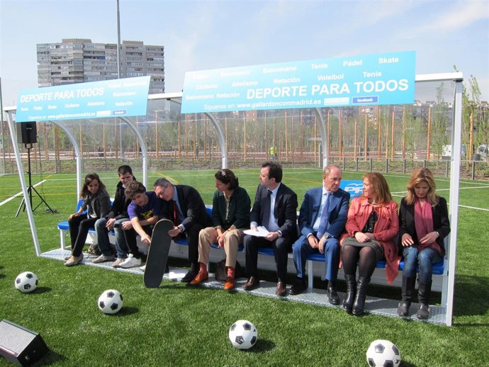 Alberto Ruiz-Gallardón en un acto preelectoral sobre deporte