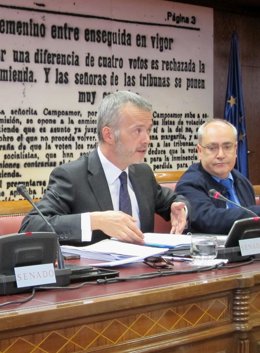 El secretario de Estado de Seguridad, Antonio Camacho, en el Senado