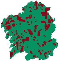 Seis de diez nuevos parques eólicos en Galicia "podrían impactar" sobre hábitats prioritarios, según la SGHN