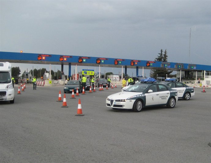 Control de alcoholemia por la guardia Civil