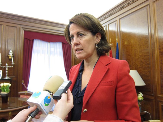 La presidenta de UPN y alcaldesa de Pamplona, Yolanda Barcina.