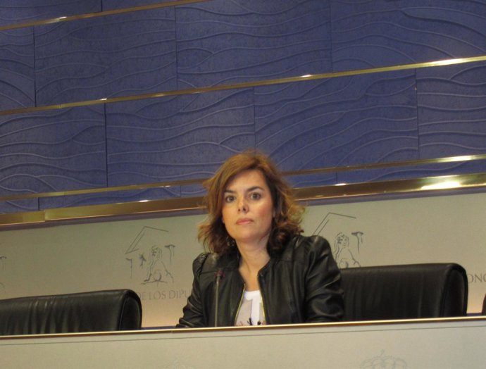 Soraya Sáenz de Santamaría, en el Congreso