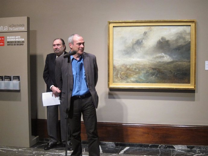 Antonio Rivero y Javier Viar durante la presentación de la obra.