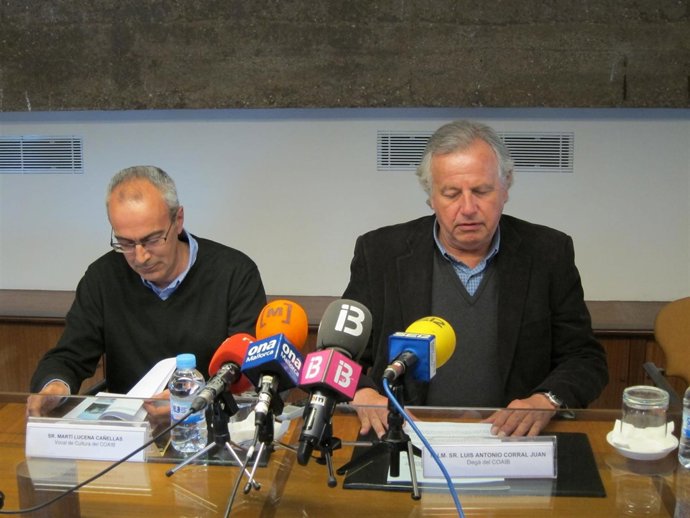 Martí Lucena y Luis Corral del Colegio de Arquitectos.