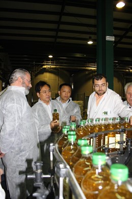 Visista de la delegación china a Hojiblanca