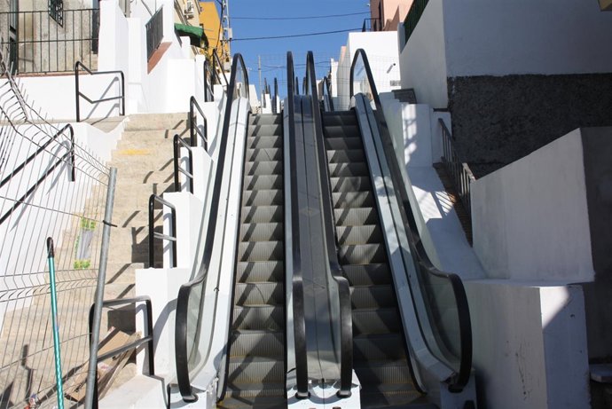 Las escaleras mecánicas de San Juan de Aznalfarache.