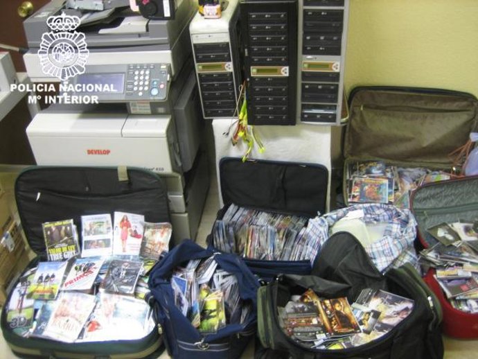 Material intervenido en Valencia