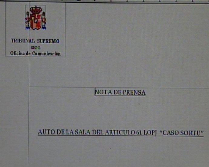 Sortu es "una amenaza objetiva"