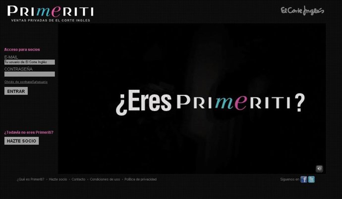 Primeriti de El Corte Inglés