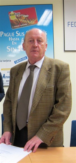 El presidente de la Federación Asturiana de Comercio, Severino Álvarez.