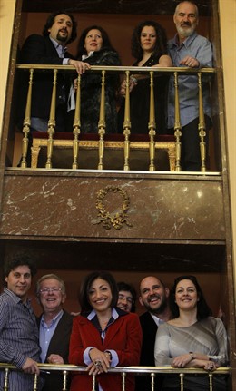 Protagonistas y director de 'Luisa Fernanda'