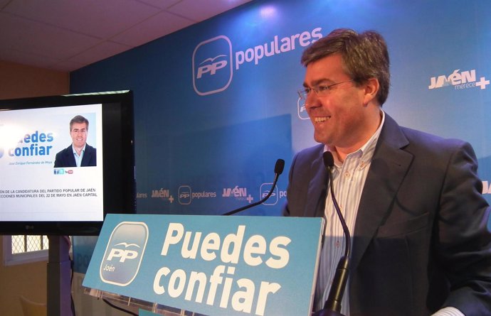 El candidato a la Alcaldía de Jaén, José Enrique Fernández de Moya