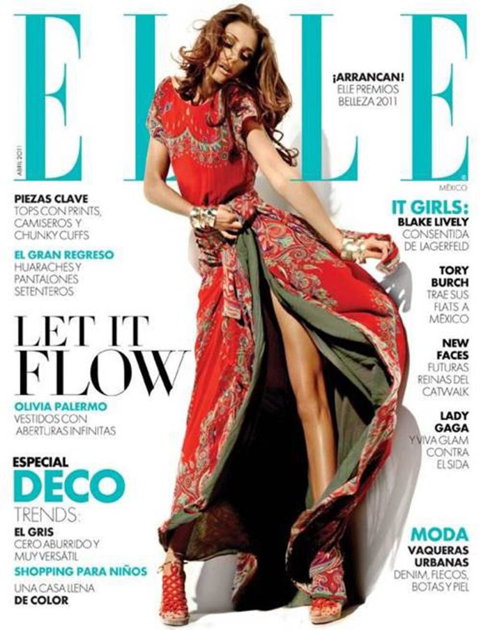 Olivia Palermo en la portada de la revista 'Elle', edición mexicana