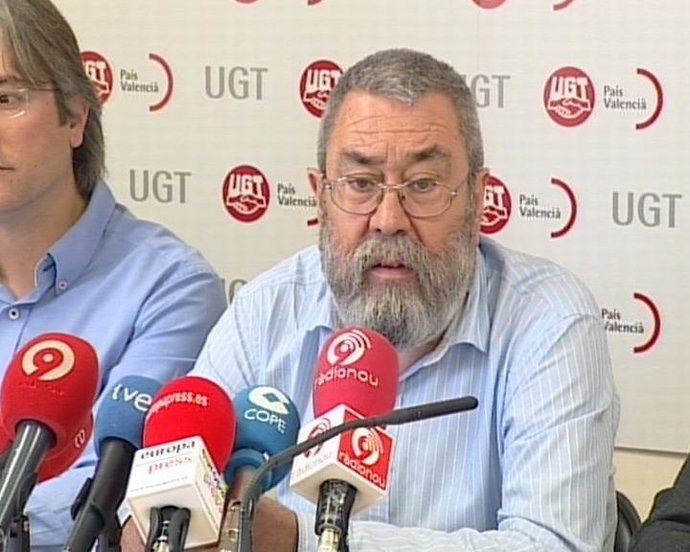 Cándido Méndez en la rueda de prensa