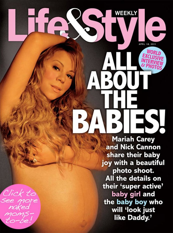 Mariah Carey se desnuda para presumir de embarazo