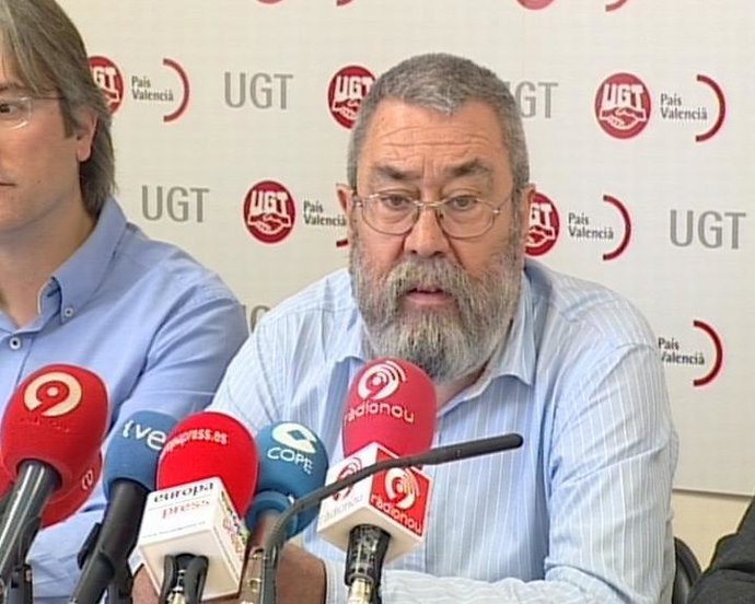 Cándido Méndez en la rueda de prensa