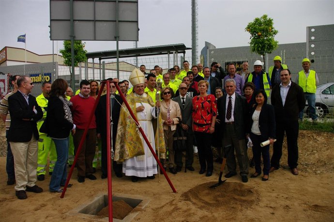 Obispo de Córdoba, Demetrio Fernández, en la primera piedra del edificio Solemmc